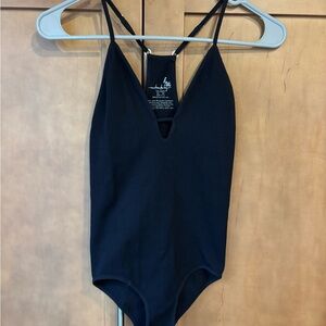 Free People Intimately Black bodysuit